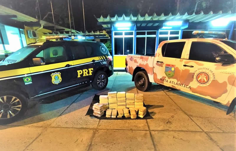 Droga apreendida em Eunápolis é avaliada em R$ 2,5 milhões; assista