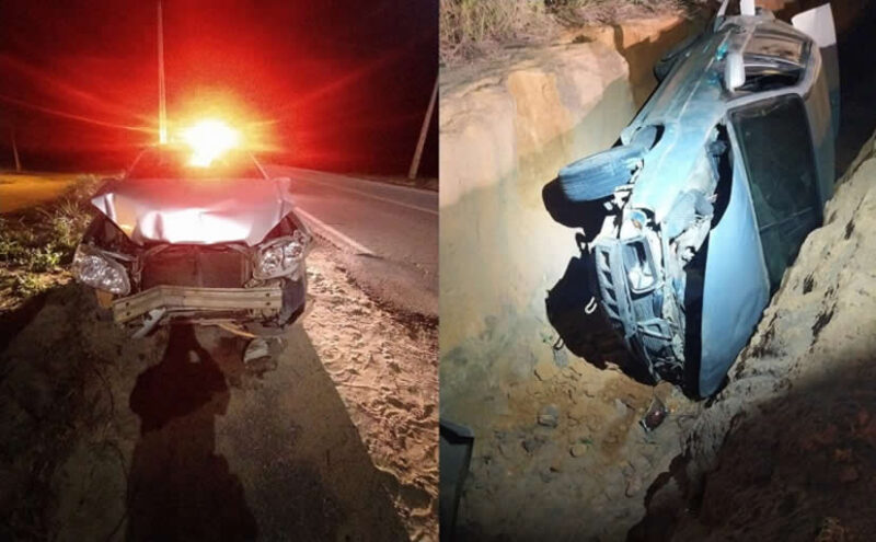 Mucuri: Motorista fica ferido após acidente de carro na BR-101