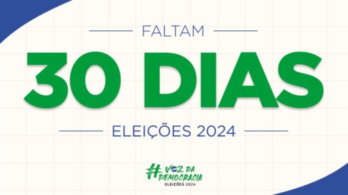 Faltam 30 dias: Justiça Eleitoral realiza em 2024 a maior eleição municipal de todos os tempos
