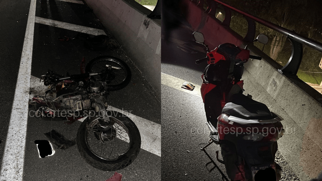 Viatura da PM bate em moto caída e motociclista morre em rodovia de SP