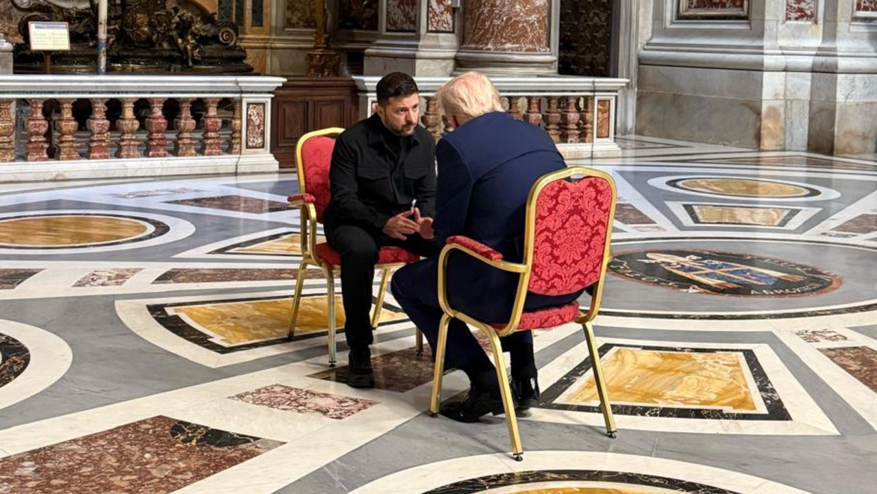Conversa com Trump no funeral do papa foi a melhor até agora, diz Zelensky