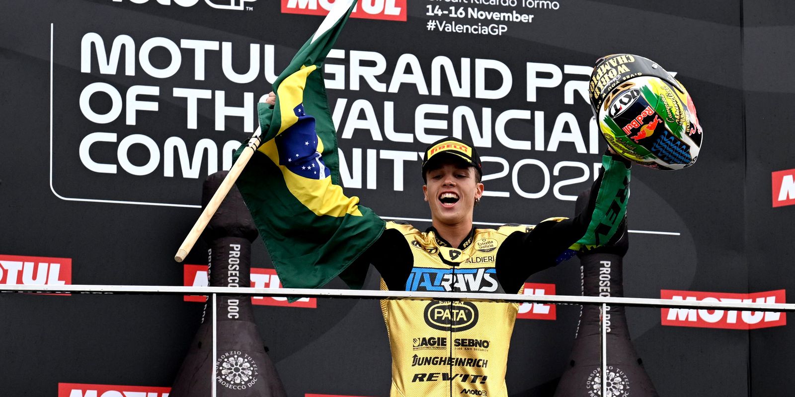 Diogo Moreira conquista Campeonato Mundial de Moto2
