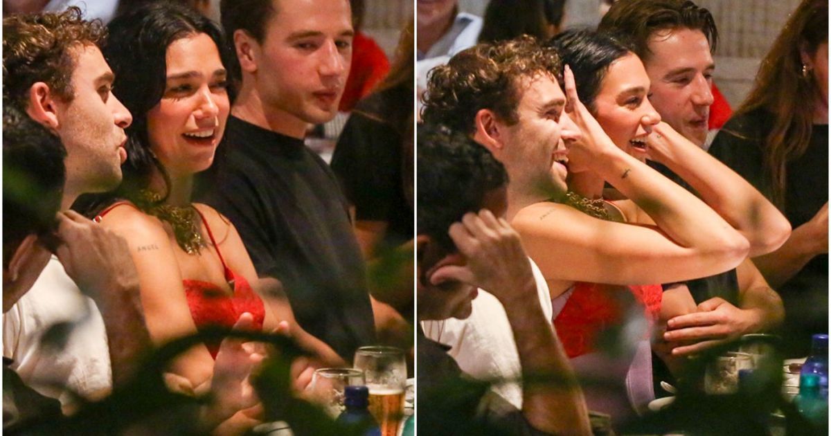Dua Lipa toma chopp de R$ 11 e come espetinho em bar no Rio; veja
