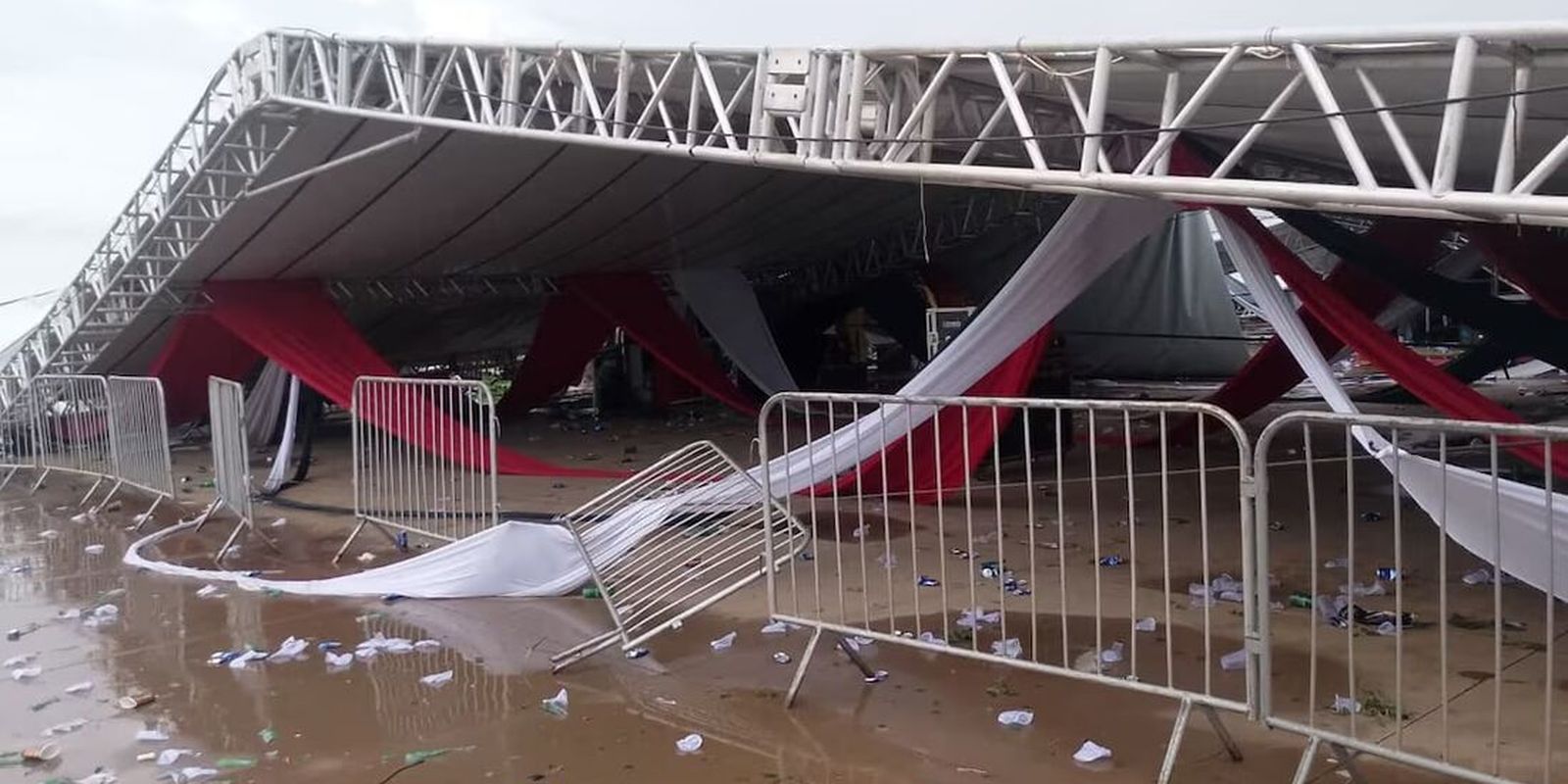SP: Uma pessoa morre e 40 se ferem em queda de estrutura durante festa