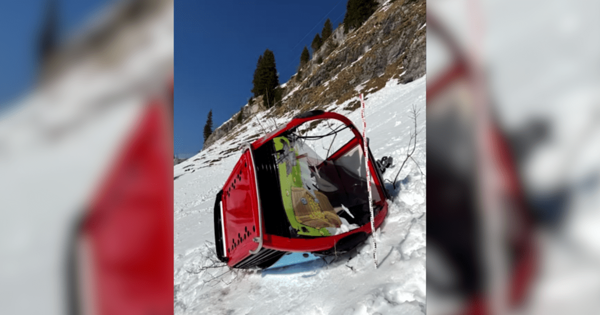 Cabine de teleférico cai em estação de esqui na Suíça e mata uma pessoa