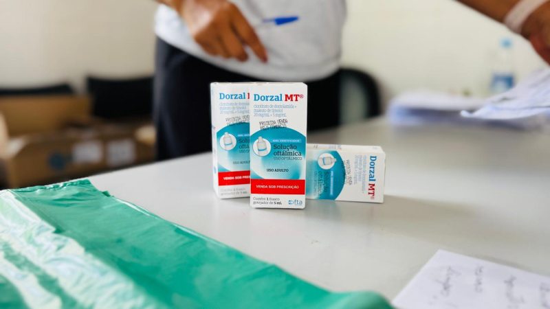 Prefeitura de Mucuri distribui mais de 600 caixas de colírio para pacientes em mais um mutirão de glaucoma realizado em Mucuri-Sede e distritos