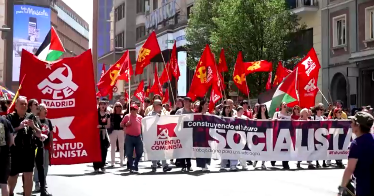 Marcha em Madri cobra melhoria salarial no dia do trabalho