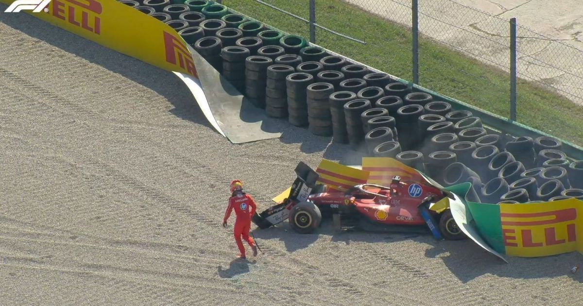 Leclerc admite preocupação com a visão após acidente no GP da Itália