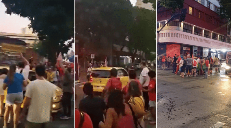 Motorista é preso após atropelar manifestante durante ato pró-Lula em BH