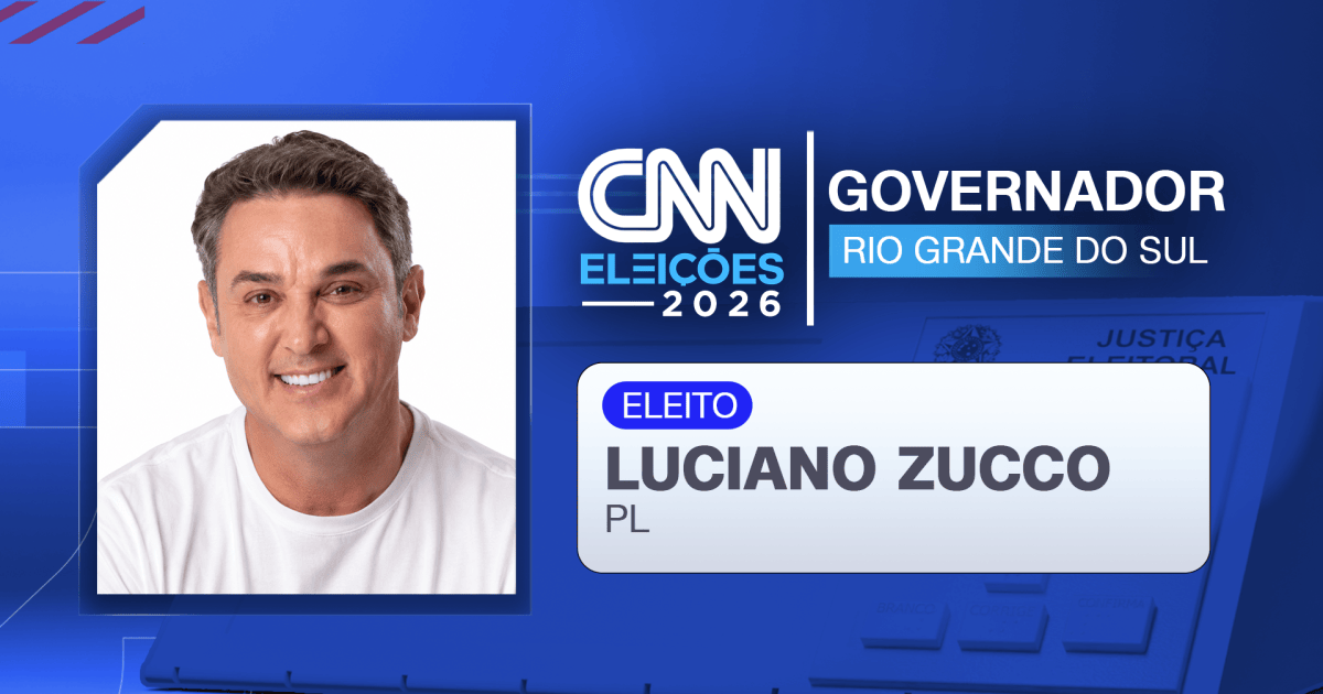 Zucco é eleito governador do Rio Grande do Sul no 1º turno