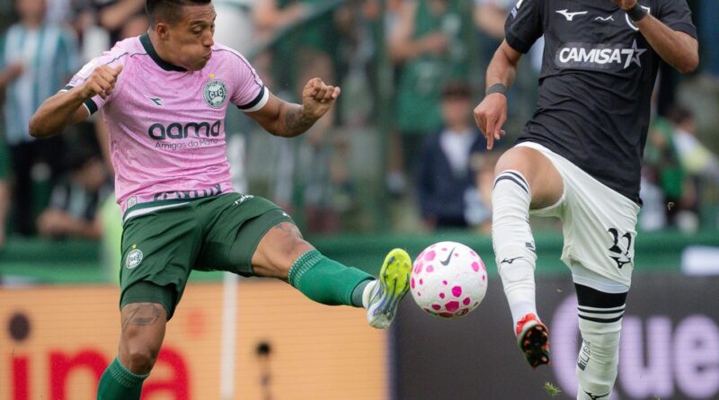 Coritiba e Botafogo empatam e mantêm jejum de vitórias no Brasileirão